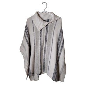 Eddie Bauer Sweater Womens XS Poncho Button Collar